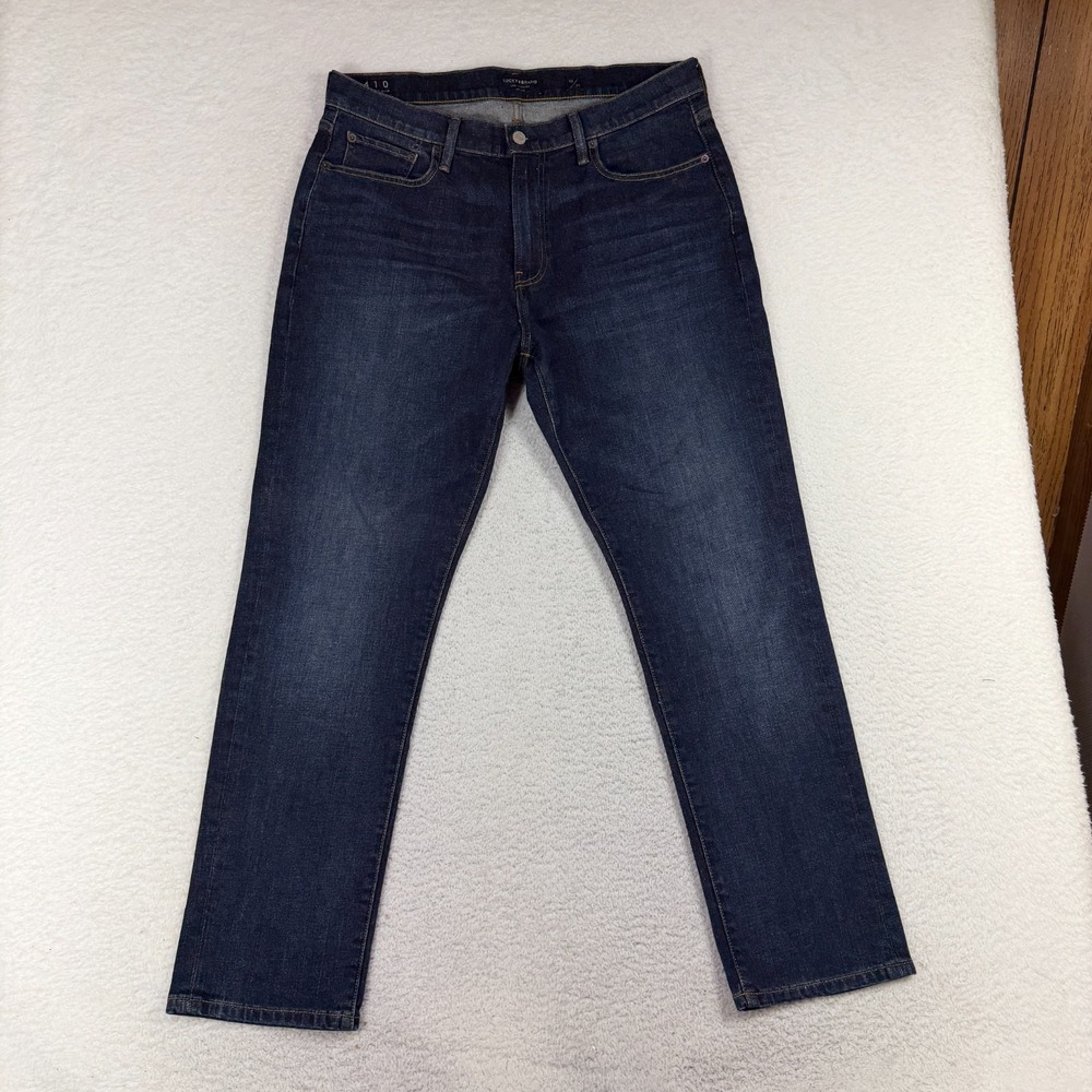 Lucky Brand 410 Jeans Men's 34x30 (35x29) Blue Athletic Slim Stretch Denim EUC